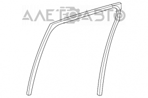 Garnitură de etanșare a geamului spate stânga pentru Acura MDX 07-13