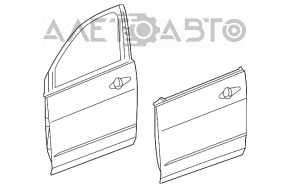 Дверь голая передняя левая Acura MDX 07-13