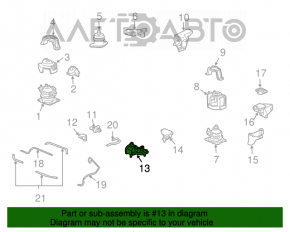 Подушка двигателя левая Acura MDX 07-13
