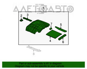 Capacul motorului Acura MDX 07-13