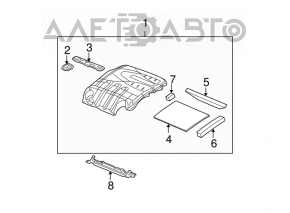 Capacul motorului Acura MDX 07-13