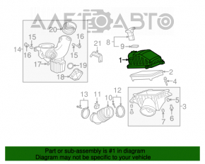 Corpul filtrului de aer Acura MDX 07-13