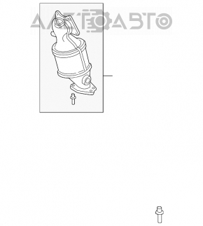 Convertor catalitic frontal pentru Acura MDX 07-13