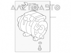 Компрессор кондиционера Acura MDX 07-13