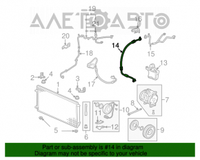 Compresorul de aer condiționat pentru Acura MDX 07-13.