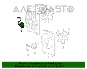 Motorul ventilatorului de răcire stânga pentru Acura MDX 07-13