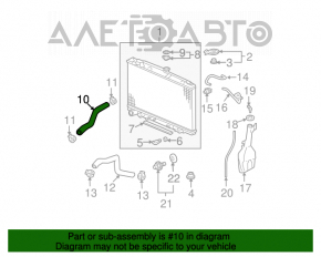 Furtunul de răcire superior pentru Acura MDX 07-13