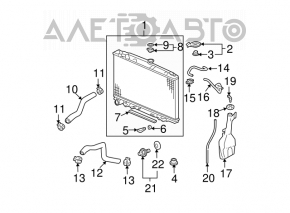 Furtunul de răcire superior pentru Acura MDX 07-13