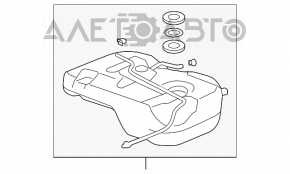 Rezervorul de combustibil Acura MDX 07-13