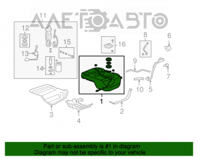 Rezervorul de combustibil Acura MDX 07-13