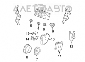 Difuzor spate stânga Acura MDX 07-13