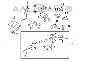 Senzor airbag dreapta fata pentru Acura MDX 07-13