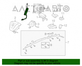 Подушка безопасности airbag сидение левые Acura MDX 07-13