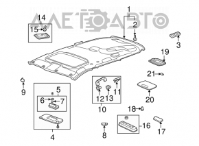 Ручка потолка передняя Acura MDX 07-13