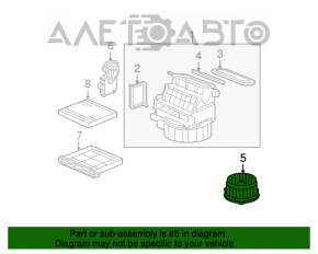 Мотор вентилятор печки Acura MDX 07-13