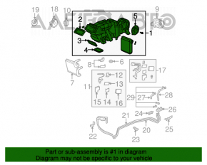 Arzătorul din spate complet pentru Acura MDX 07-13.