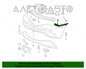 Suportul pentru bara de protecție față stânga Acura MDX 07-13