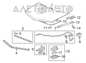 Capota de la Acura MDX 07-13.