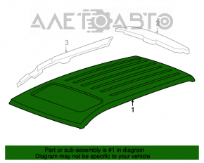 Acoperiș metalic pentru Acura MDX 07-13 cu trapă