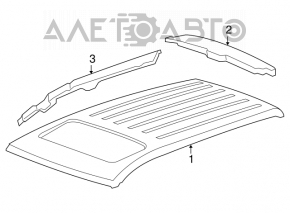 Acoperiș metalic pentru Acura MDX 07-13 cu trapă