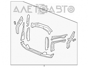 Televizor panou radiator Acura MDX 07-13