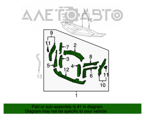 Televizor panou radiator Acura MDX 07-13