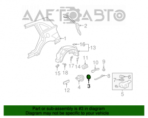 Лючок бензобака Acura MDX 07-13