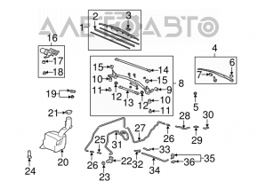 Motorul stropitorului de parbriz pentru Acura MDX 07-13, nou, original OEM.