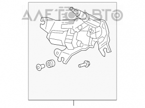 Matura trapezoidală cu motor spate pentru Acura MDX 07-13.