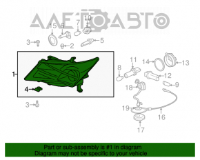 Far stânga față goală Acura MDX 07-13