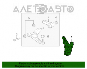 Capacul frontal dreapta Acura MDX 07-13