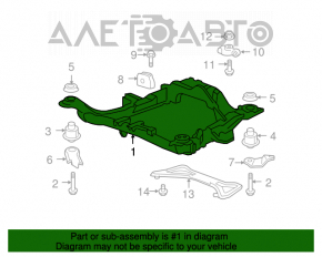 Grila frontala Acura MDX 07-13 ruginita, cu 2 airbag-uri crapate.