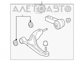 Maneta inferioara dreapta fata Acura MDX 07-13 noua originala OEM