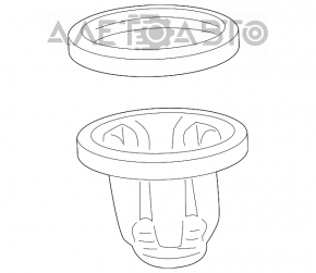 Опора амортизатора задняя правая Acura MDX 07-13 OEM