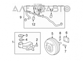 Главный тормозной цилиндр с бачком Acura MDX 07-13