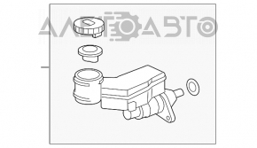 Главный тормозной цилиндр с бачком Acura MDX 07-13