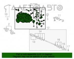 Задний дифференциал редуктор Acura MDX 07-13