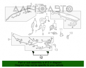 Senzor airbag spate stânga Acura MDX 07-13