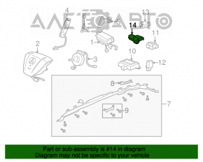 Senzor airbag dreapta fata pentru Acura MDX 07-13