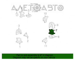 Pernele motorului spate Acura MDX 07-13, noi, originale OEM