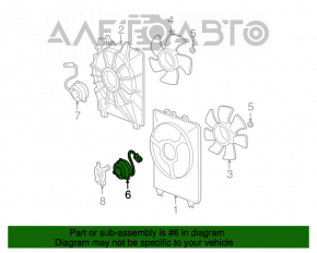 Motorul ventilatorului de răcire dreapta pentru Acura MDX 07-13