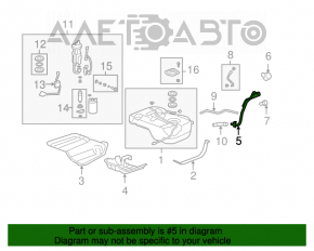 Gâtul de umplere a rezervorului de combustibil pentru Acura MDX 07-13