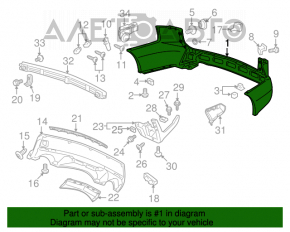 Bara spate goală Acura MDX 07-13