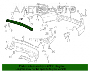 Amplificatorul pentru bara spate Acura MDX 07-13