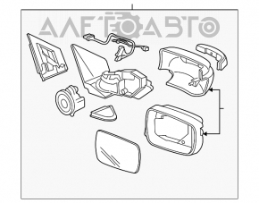 Зеркало боковое правое Acura MDX 07-13