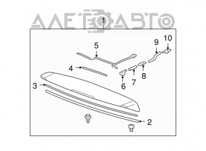 Spoilerul portbagajului pentru Acura MDX 07-13