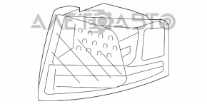 Lampa exterioară aripă stângă Acura MDX 07-13