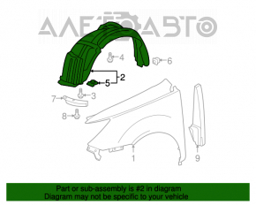 Bara de protecție față dreapta Acura MDX 07-13