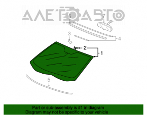 Лобовое стекло Acura MDX 07-13 usa