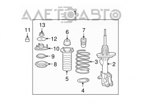 Amortizor fata dreapta Acura MDX 07-13 nou original OEM